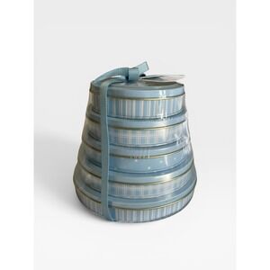 Child Cherish Tower Time Blue Baby Handprint Kit 5 Tins First Five Years Gift